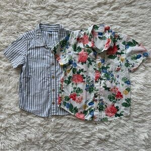 Old Navy Toddler Boys Short Sleeve Button Ups Size 4T